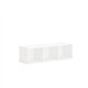 HON Mod Wall Mounted Storage | Open | 48"W | Simply White Finish - 48" x 14"39.8" - Finish: Simply White
