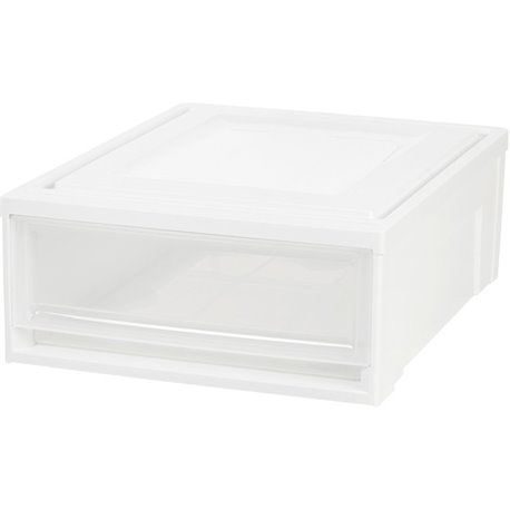 IRIS Stackable Storage Box Drawer - External Dimensions: 19.6" Length x 15.8" Width x 7" Height - 5.50 gal - Stackable - Plastic