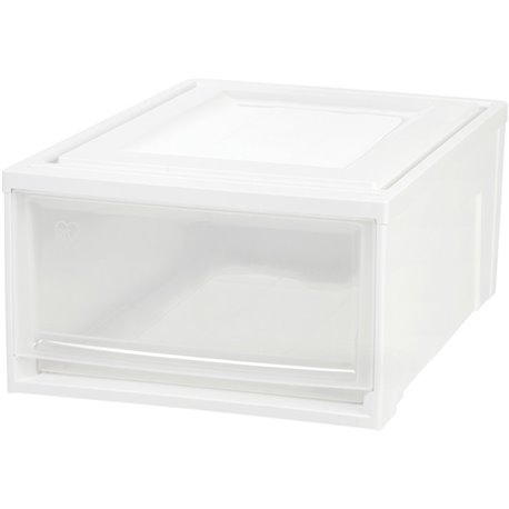 IRIS Stackable Storage Box Drawer - External Dimensions: 19.6" Length x 15.8" Width x 9" Height - 15 lb - 7.72 gal - Stackable -