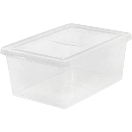 IRIS 17-quart Storage Box - External Dimensions: 17.5" Length x 12" Width x 17.5" Depth x 7" Height - 4.25 gal - Snap-in Lid Clo