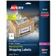 Avery File Folder Label - 21/32" Width x 3 7/16" Length - Permanent Adhesive - Rectangle - Laser, Inkjet - White - Paper - 30 / 