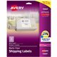Avery Clear Shipping Labels, Sure Feed, 3-1/3" x 4" 300 Labels (15664) - 3 21/64" Width x 4" Length - Permanent Adhesive - Recta