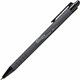 Integra Rubber Barrel Retractable Ballpoint Pens - Medium Pen Point - 1 mm Pen Point Size - Retractable - Black - Rubber Barrel 