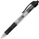 Integra Retractable 0.7mm Gel Pens - Medium Pen Point - 0.7 mm Pen Point Size - Retractable - Black Gel-based Ink - Clear Barrel