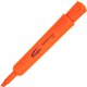 Integra Chisel Desk Liquid Highlighters - Chisel Marker Point Style - Fluorescent Orange - 1 Dozen