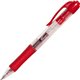 Integra Retractable 0.5mm Gel Pens - Fine Pen Point - 0.5 mm Pen Point Size - Retractable - Red - Red Barrel - Metal Tip - 1 Doz