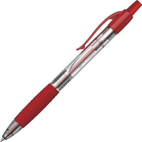 Integra Retractable 0.7mm Gel Pen - Medium Pen Point - 0.7 mm Pen Point Size - Retractable - Red Gel-based Ink - Red Barrel - 1 