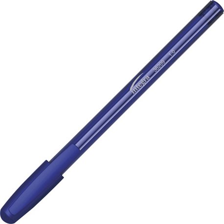 Integra 1.0 mm Tip Ink Pen - Medium Pen Point - 1 mm Pen Point Size - Blue Liquid Ink - Blue Barrel - 60 / Pack