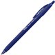 Integra Triangular Barrel Retractable Ballpnt Pens - Medium Pen Point - Retractable - Blue - Blue Plastic Barrel - 1 Dozen