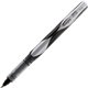 Integra Liquid Ink Rollerball Pens - Fine Pen Point - 0.7 mm Pen Point Size - Black - Black Barrel - Metal Tip - 1 Dozen