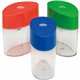 Integra Assorted Color Oval Plastic Sharpeners - Handheld - 1 Hole(s) - Plastic - Assorted - 1 Each