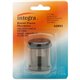 Integra Handheld 1-hole Pencil Sharpener Canister - Desktop, Handheld - 1 Hole(s) - Plastic, Aluminum - Smoke - 1 Each