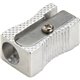 Integra Aluminum Pocket Pencil Sharpener - 1 Hole(s) - Aluminum - Silver - 1 Each