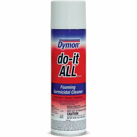 Dymon Do-It-All Foaming Germicidal Cleaner - 18 fl oz (0.6 quart) - 1 Each - Odorless, Disinfectant, Deodorize, Non-abrasive - W