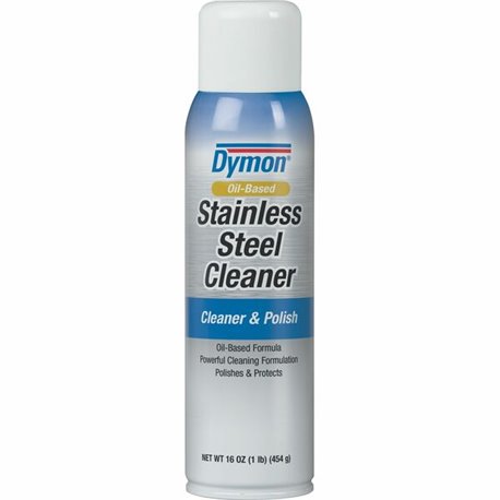 Dymon Oil-based Stainless Steel Cleaner - For Stainless Steel, Aluminum, Chrome, Copper, Brass - 16 fl oz (0.5 quart) - Neutral 