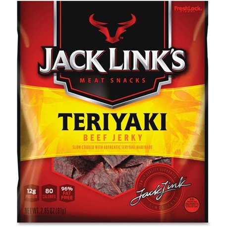 Jack Link's Teryiaki Beef Jerky Snacks - Teriyaki - 2.85 oz - 1 Bag