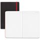 Black n' Red Soft Cover Business Notebook - Sewn - Ruled - 6" x 8" - High White Paper - Black/Red Cover - Resist Bleed-through, 