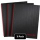 Black n' Red Hardcover Twinwire Business Notebook - Twin Wirebound - 12" x 8.5" x 1.7" - Matte Cover - Perforated, Bleed Resista