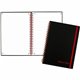 Black n' Red Business Notebook - 70 Sheets - Wire Bound - 24 lb Basis Weight - A5 - 5 7/8" x 8 1/4" - White Paper - Red Binding 