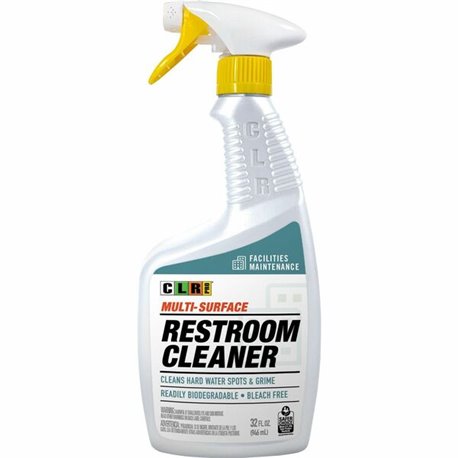 CLR Pro Multi-Surface Restroom Cleaner - 32 fl oz (1 quart) - 1 Each - Streak-free, Ammonia-free, Phosphate-free, Alcohol-free, 