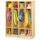 Jonti-Craft Rainbow Accents 4-section Coat Locker - 4 Compartment(s) - 50.5" Height x 39" Width x 15" Depth - Baltic - Acrylic -