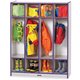 Jonti-Craft Rainbow Accents 4 Section Coat Locker - 4 Compartment(s) - 50.5" Height x 39" Width x 15" Depth - Durable, Laminated