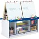 Jonti-Craft Rainbow Accents 4 Station Art Center - Freckled Gray, Navy Stand - Floor Standing - Assembly Required - 1 Each