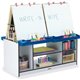 Jonti-Craft Rainbow Accents 4 Station Art Center - Freckled Gray, Black Stand - Floor Standing - Assembly Required - 1 Each