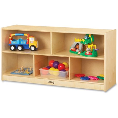 Jonti-Craft Rainbow Accents Toddler Single Mobile Storage Unit - 5 Compartment(s) - 24.5" Height x 48" Width x 15" Depth - Durab