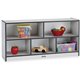 Jonti-Craft Rainbow Accents Toddler Single Storage - 24.5" Height x 48" Width x 15" Depth - Durable, Laminated - Black - Rubber 