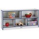 Jonti-Craft Rainbow Accents Low Open Single Storage Shelf - 29.5" Height x 48" Width x 15" Depth - Durable, Laminated - Navy - R