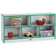 Jonti-Craft Rainbow Accents Low Open Single Storage Shelf - 29.5" Height x 48" Width x 15" Depth - Laminated, Durable - Black - 