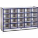 Jonti-Craft Rainbow Accents Toddler Single Storage - 20 Compartment(s) - 29.5" Height x 48" Width x 15" Depth - Laminated, Chip 