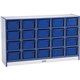 Jonti-Craft Rainbow Accents Cubbie-trays Storage Unit - 29.5" Height x 48" Width x 15" Depth - Laminated, Durable - Blue - Rubbe