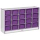 Jonti-Craft Rainbow Accents Cubbie-trays Storage Unit - 29.5" Height x 48" Width x 15" Depth - Durable, Laminated - Purple - Rub