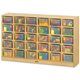 Jonti-Craft Rainbow Accents 30 Cubbie-trays Mobile Storage Unit - 30 Compartment(s) - 35.5" Height x 57.5" Width x 15" Depth - D