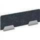 HON HUVDSAO1348 Privacy Screen - 46" Width x 13" Height - Silver Frame - Polyethylene Terephthalate (PET) - Dark Gray
