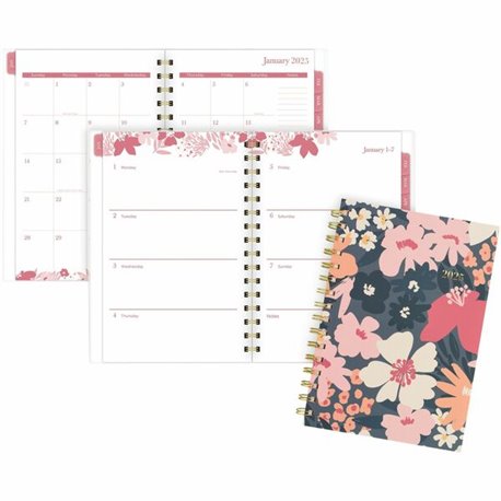 Cambridge Thicket Weekly/Monthly Planner - Small Size - Weekly, Monthly - 12 Month - January 2025 - December 2025 - 5 1/2" x 8 1