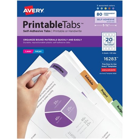 Avery Letter Pocket Folder - 8 1/2" x 11" - 40 Sheet Capacity - 2 Internal Pocket(s) - Embossed Paper - White - 25 / Box