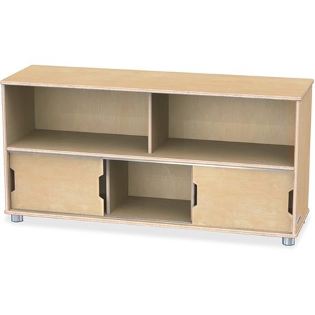 Jonti-Craft TrueModern Storage Shelves - 24" Height x 48.5" Width x 15" Depth - Durable, Yellowing Resistant, Rounded Corner, Sl