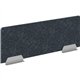 HON HUVDSAO2060 Privacy Screen - 58" Width x 20" Height - Silver Frame - Polyethylene Terephthalate (PET) - Dark Gray