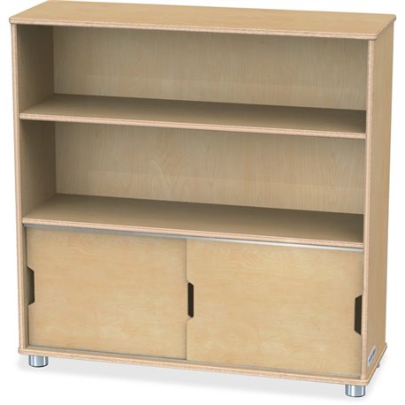 Jonti-Craft TrueModern Bookcase Storage - 2 Compartment(s) - 36" Height x 36" Width x 12" Depth - Adjustable Shelf, Durable - Ba