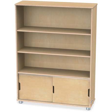 Jonti-Craft TrueModern Bookcase Storage - 3 Compartment(s) - 48" Height x 36" Width x 12" Depth - Adjustable Shelf, Durable - Ba