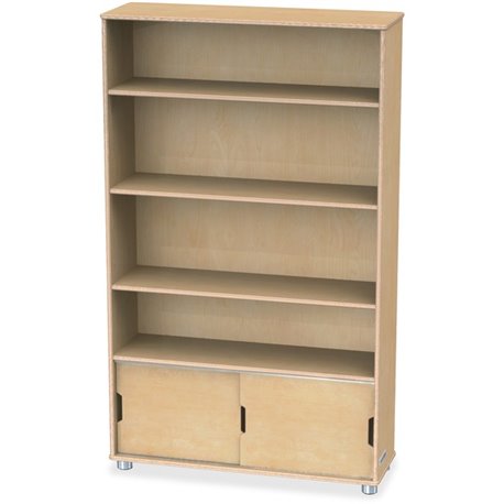 Jonti-Craft TrueModern Bookcase Storage - 4 Compartment(s) - 60" Height x 36" Width x 12" Depth - Adjustable Shelf, Durable - Ba