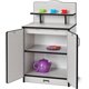 Rainbow Accents - Culinary Creations Kitchen Cupboard - Black - 1 Each - Black, Gray, Chrome - Wood