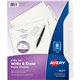 Avery Big Tab Write & Erase Dividers - 8 x Divider(s) - Write-on Tab(s) - 8 - 8 Tab(s)/Set - 8.5" Divider Width x 11" Divider Le