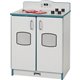 Rainbow Accents - Culinary Creations Kitchen Stove - Teal - 1 Each - Teal, Gray, Chrome - Wood