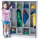 Jonti-Craft Rainbow Accents 5-section Coat Locker - 5 Compartment(s) - 50.5" Height x 48" Width x 15" Depth - Durable, Laminated