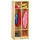 Jonti-Craft Rainbow Accents 2 Section Coat Locker - 2 Compartment(s) - 50.5" Height x 20" Width x 15" Depth - Double Hook, Durab