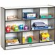 Jonti-Craft Rainbow Accents Super-size Mobile Storage - 35.5" Height x 48" Width x 15" Depth - Durable, Laminated - Black - Hard